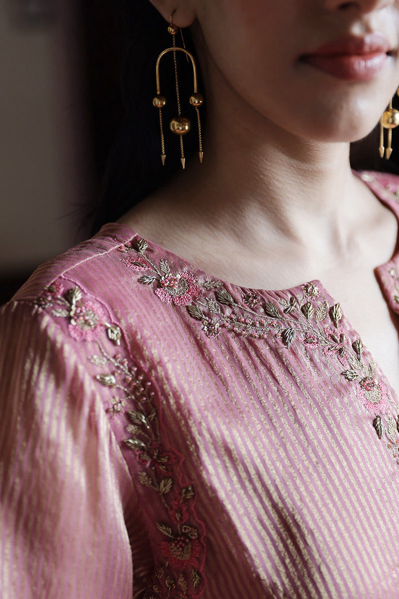 Mauvewood Woven Silk Salwar Suit