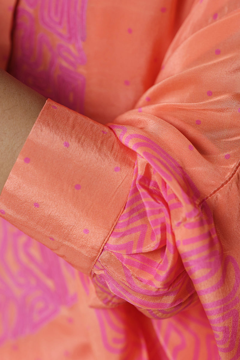 Fusion Coral and Magenta Co-ord Set